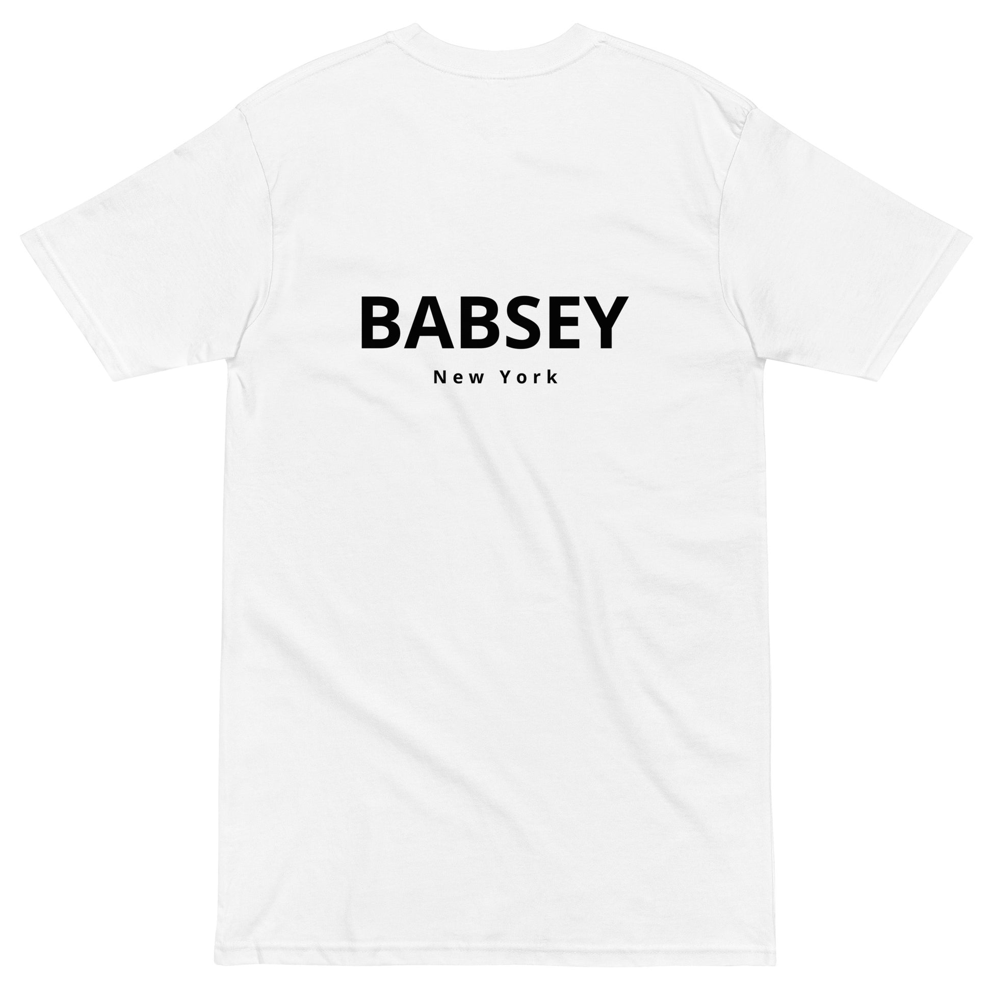 White & Black Heavyweight T-Shirt - BABSEY