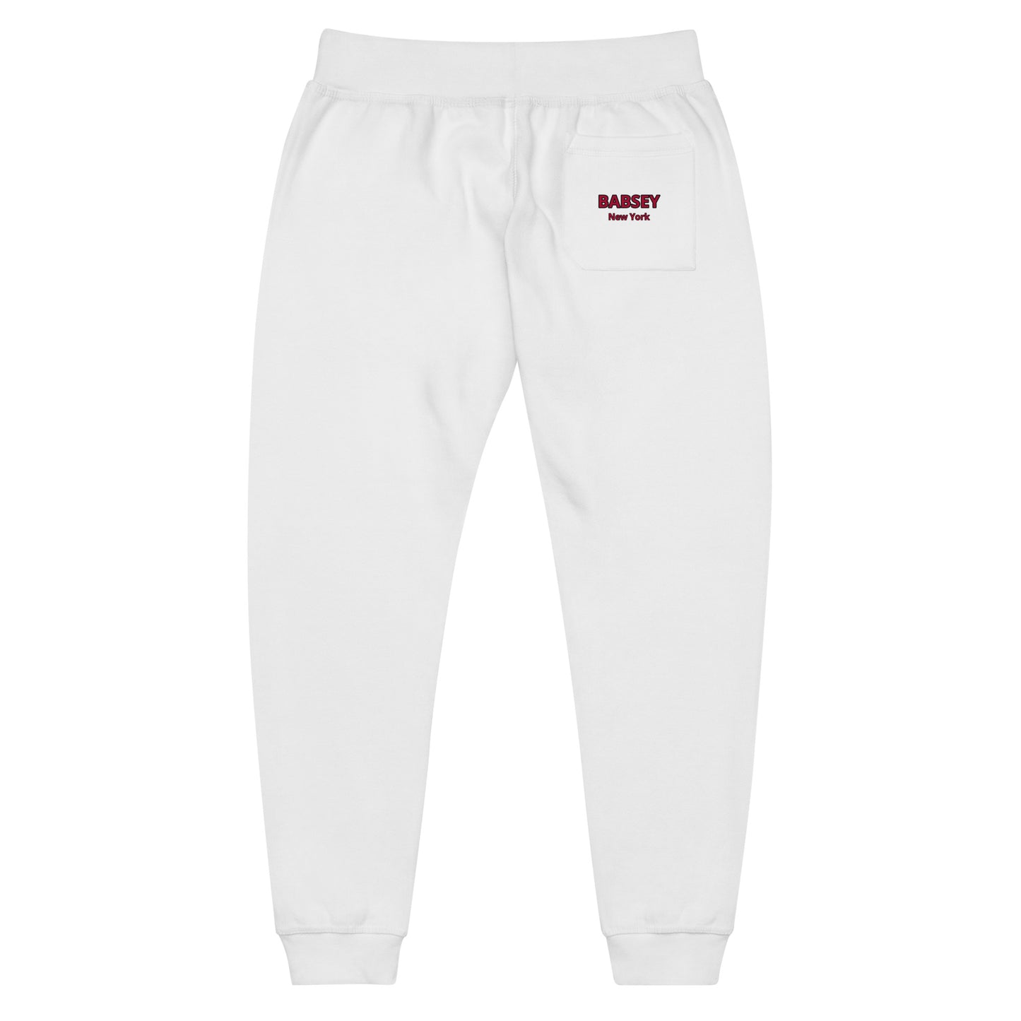 White & Red Sweatpants - BABSEY