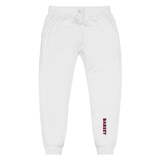 White & Red Sweatpants - BABSEY