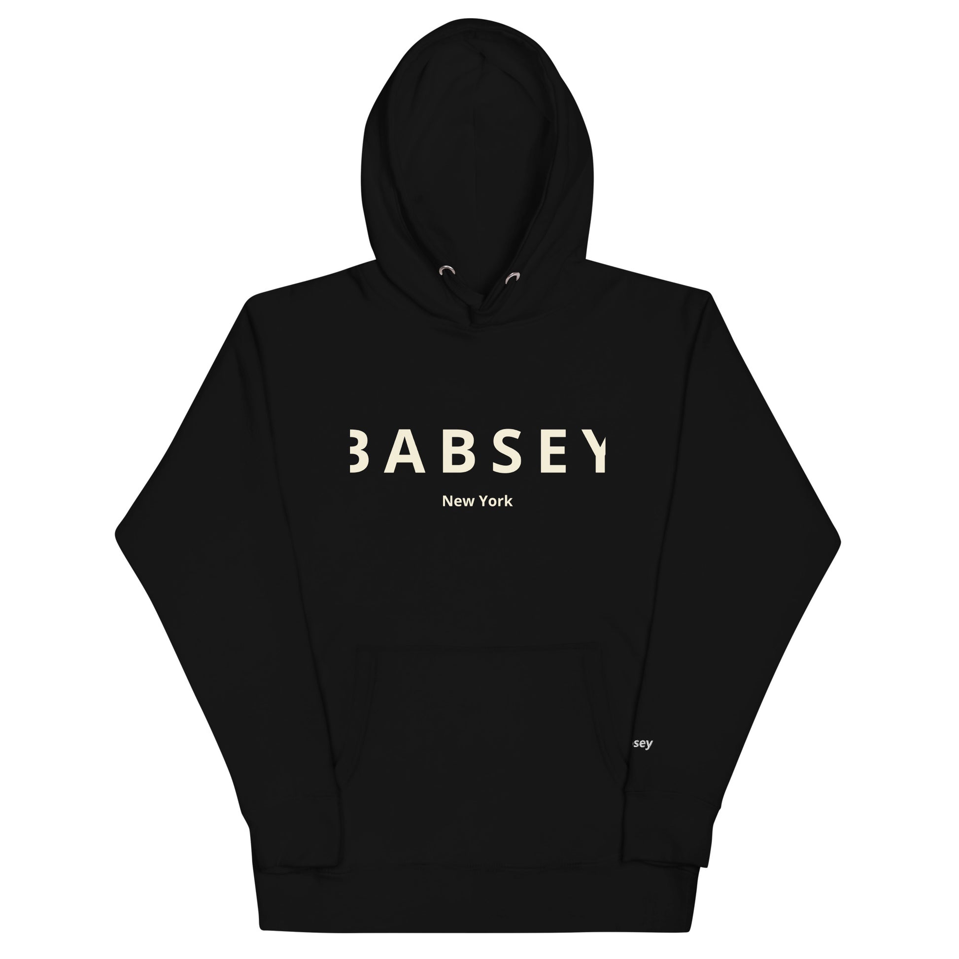 Cream Faded Logo Hoodie - BABSEY