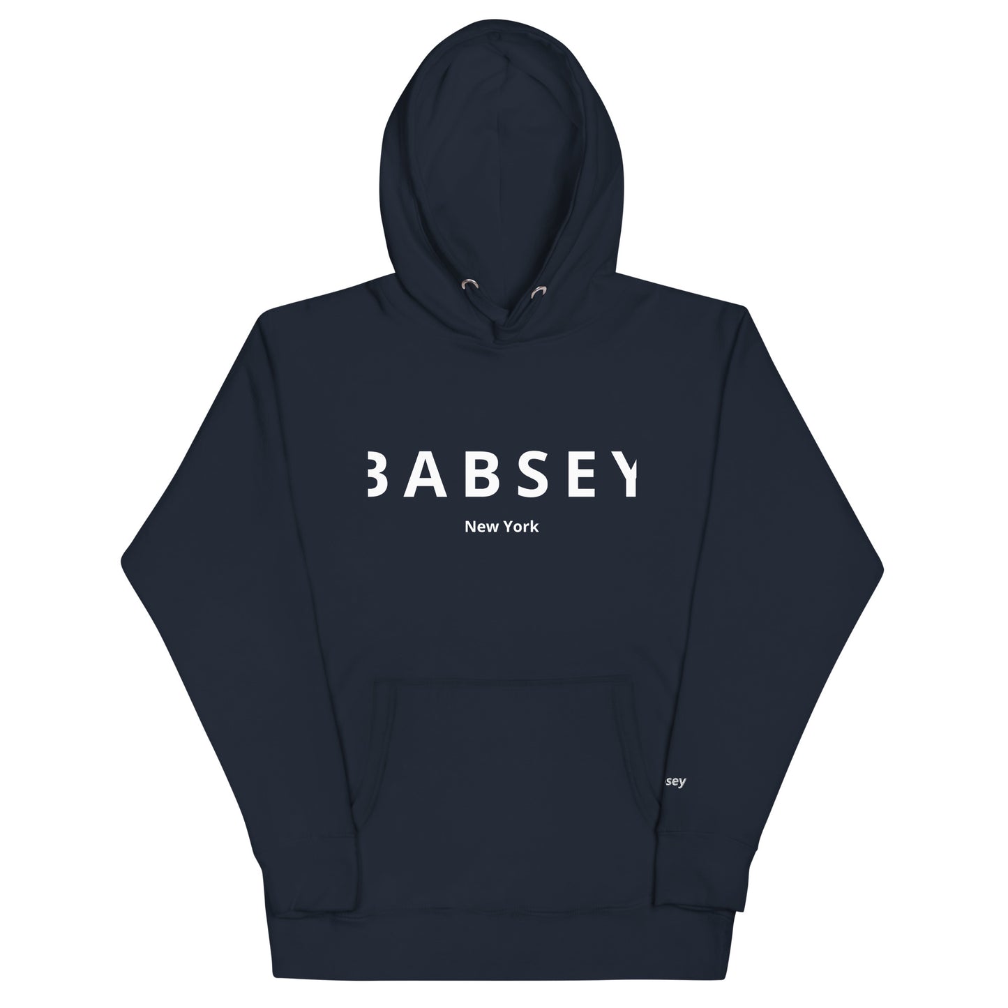 White Faded Logo Hoodie - BABSEY