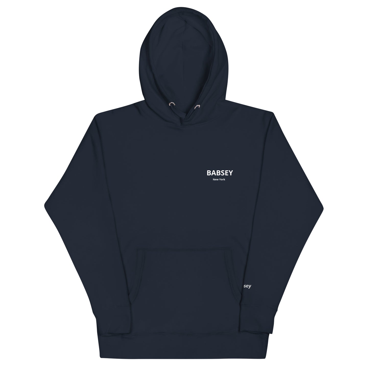 Chest Logo Hoodie - White Logo - BABSEY