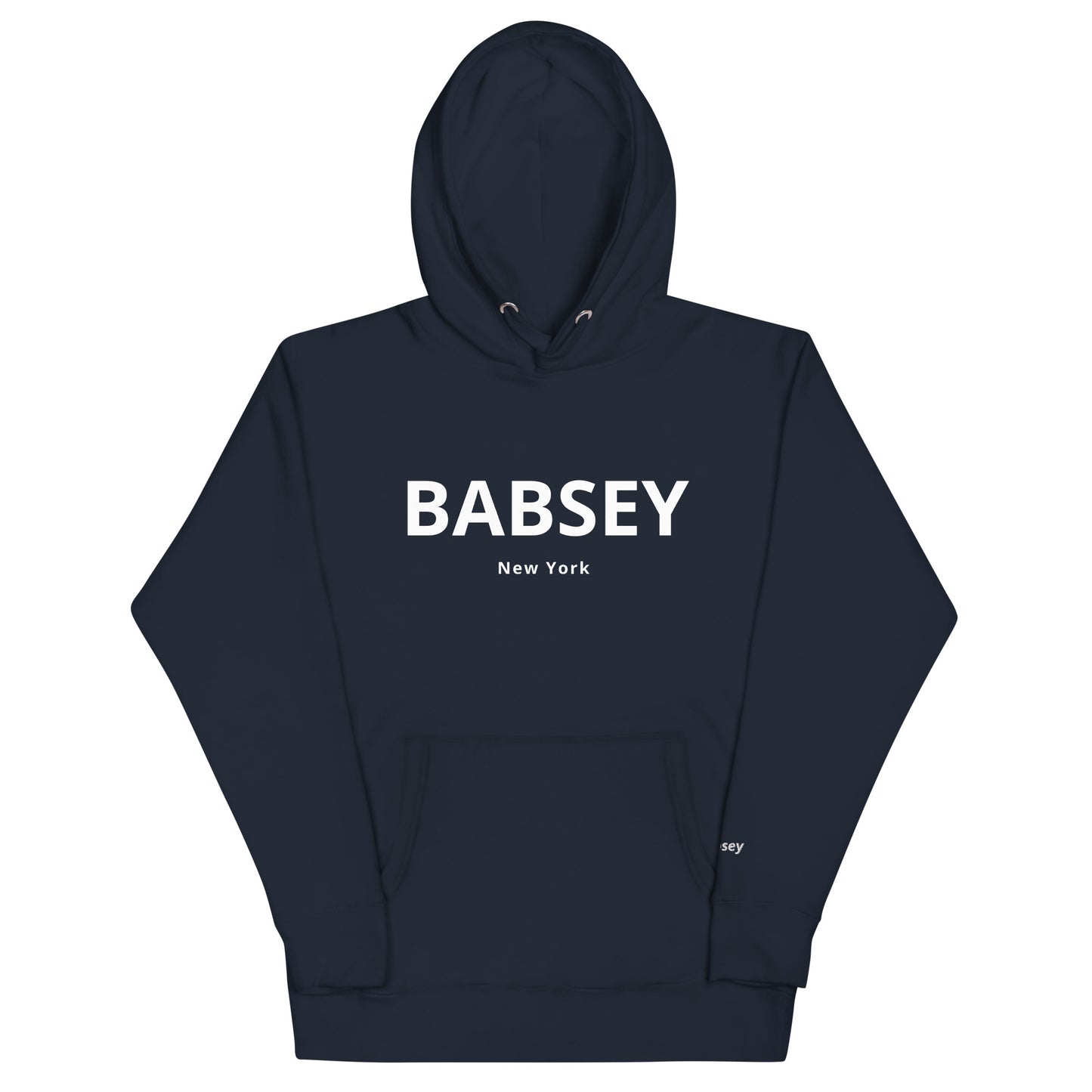 White Classic Logo Hoodie - BABSEY