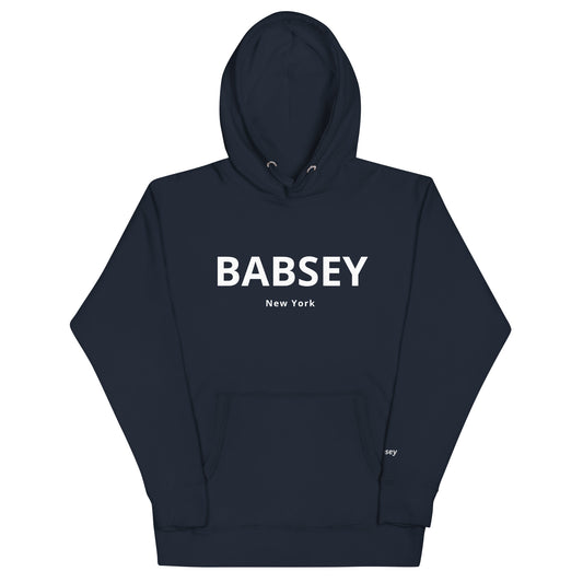 White Classic Logo Hoodie - BABSEY