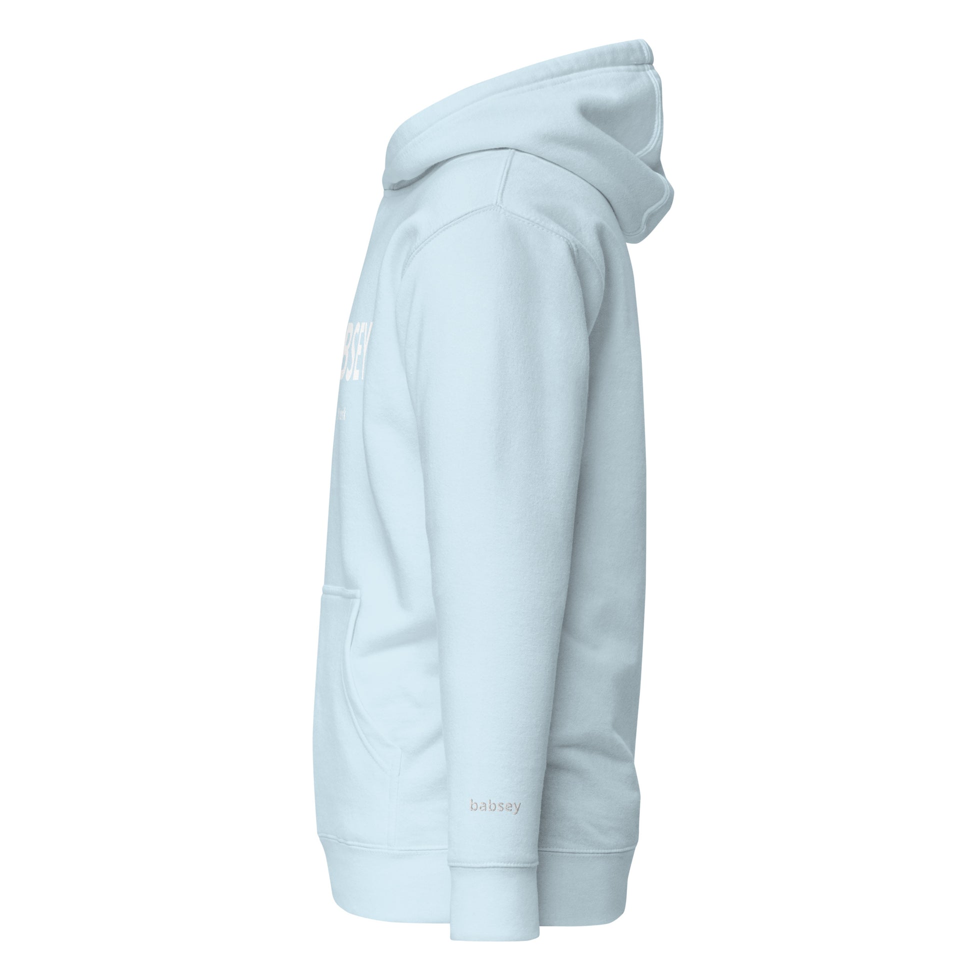 White Classic Logo Hoodie - BABSEY