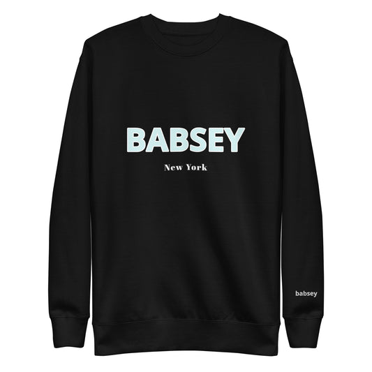 Sky Blue Classic Logo Crew Neck - BABSEY