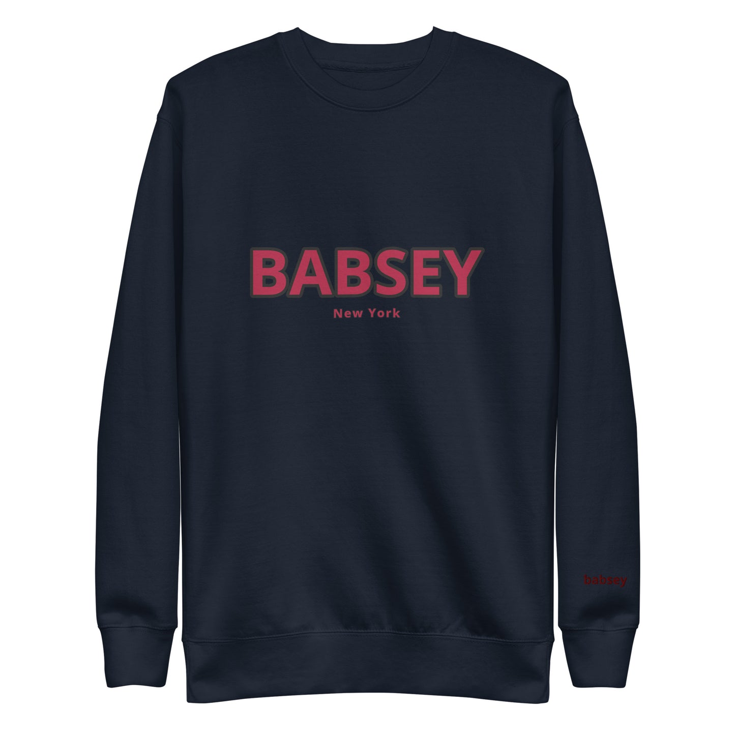 Red Classic Logo Crew Neck - BABSEY