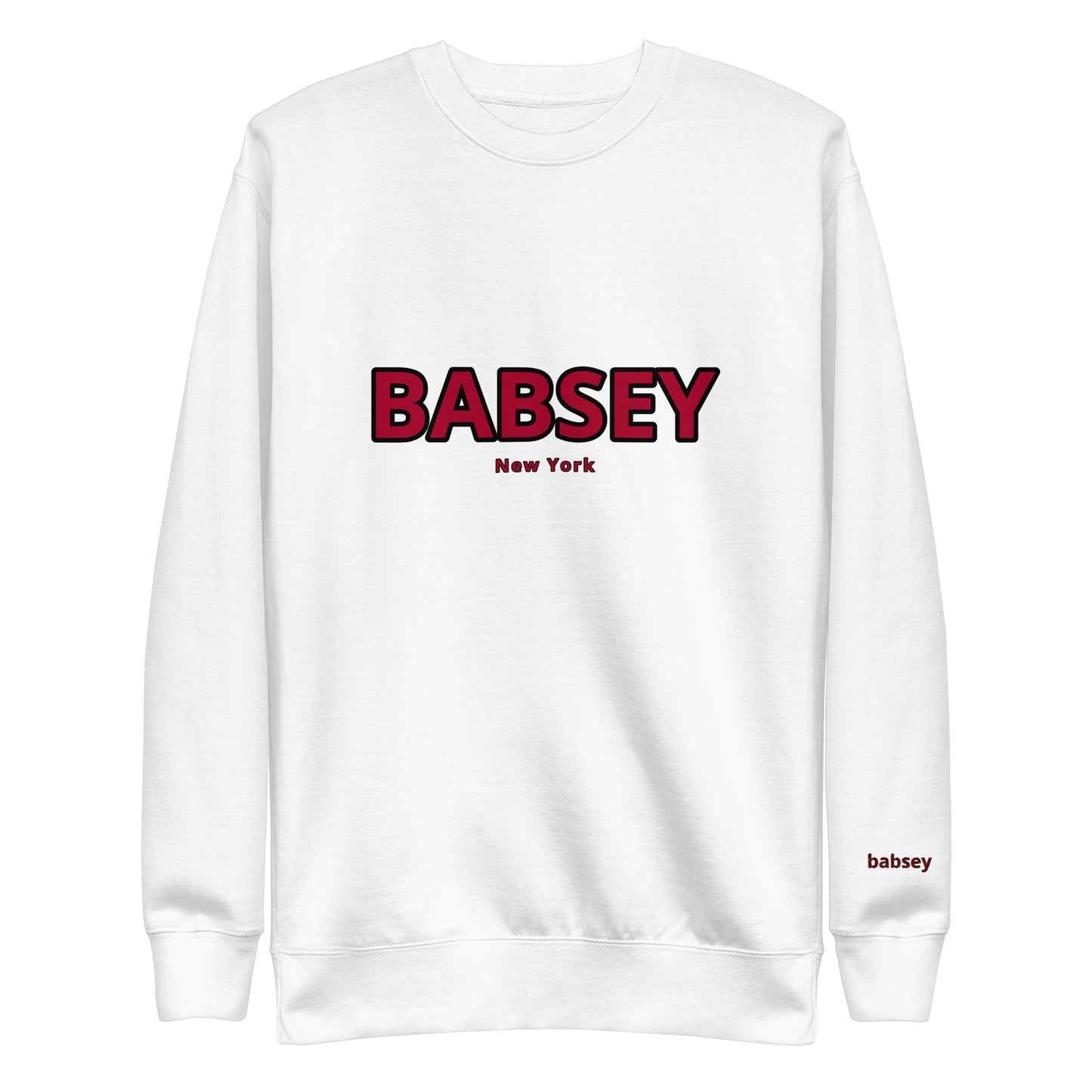 Red Classic Logo Crew Neck - BABSEY